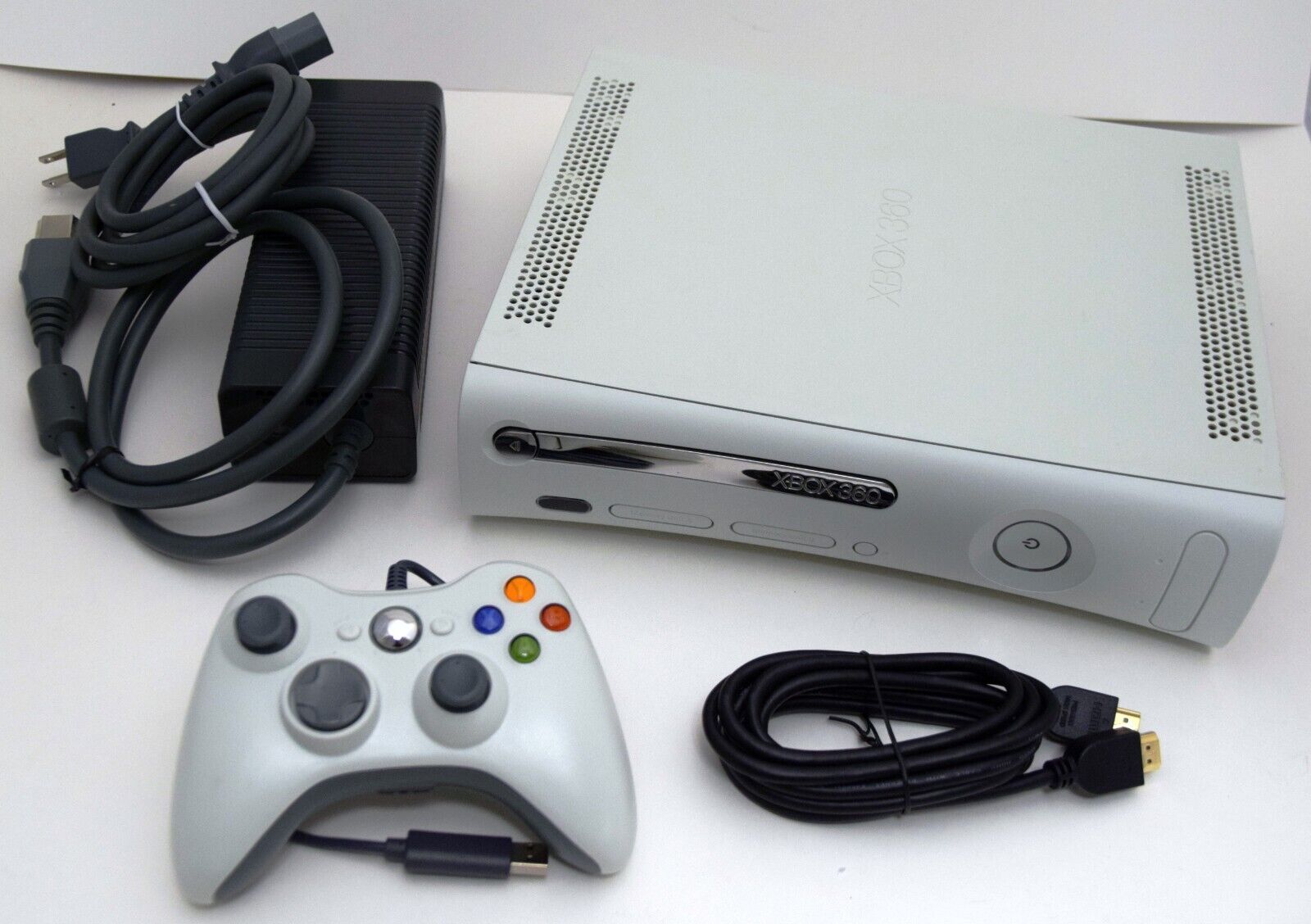 Collection of old vintage Microsoft xbox 360 video game console