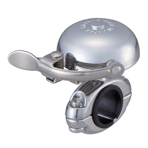 Cateye Bike Bell OH2300A Hibiki Aluminium Polished Silver Bicycle