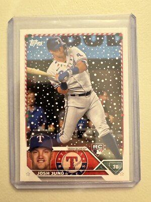 2023 Topps Holiday JOSH JUNG RC Lights Necklace RARE Rookie SP #H120 515 Rangers