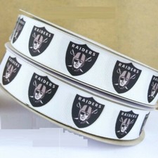 GROSGRAIN RIBBON 5/8", 7/8", 1.5"  3" SPORTS TEAM R1A FOOTBALL Printed