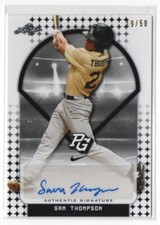 2018 Leaf Perfect Game National Showcase Base Autos Black /50 Sam Thompson Auto