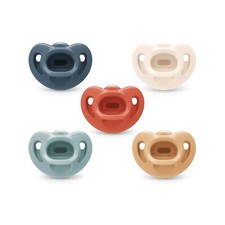 NUK Comfy Orthodontic Pacifiers, 0-6 Months, Timeless Collection, 5 Count Pa...
