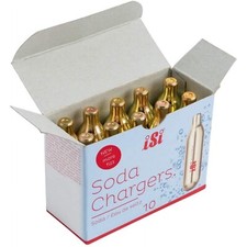 10 Pack ISI Soda Chargers For Soda Siphons & Seltzer Makers Never Expires