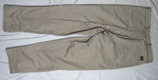 LEVIS DOCKERS PANT 34X34 BRITISH KHAKI RELAXED VTG 2000 PLEATED NO WRINKLE TWILL