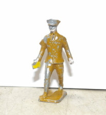 VTG/Antique Lincoln Logs Train Railroad Lead Figure Soldier Letter Carrier Toy