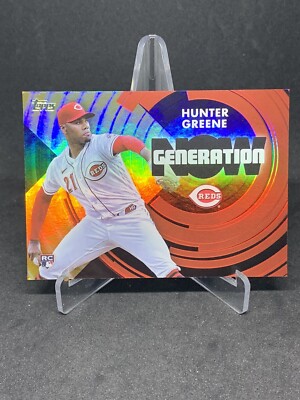 Hunter Greene 2022 Topps Generation Now GN-64 Cincinnati Reds Yellow /75 81324