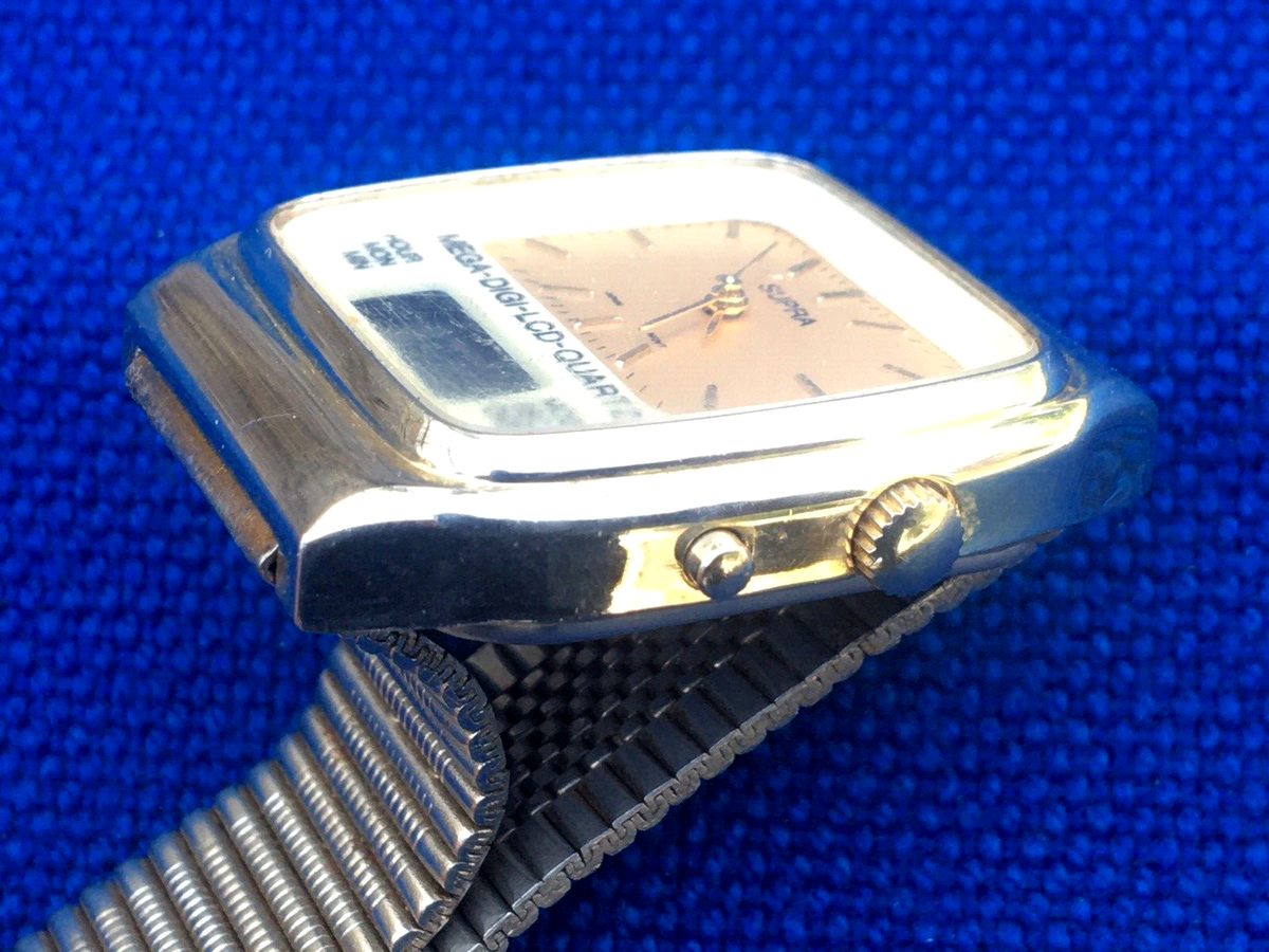 Vintage Japanese watch SUPRA MEGA-DIGI-LCD-QUARTZ Original