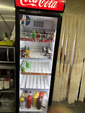 Coca-Cola Upright Single Glass Door Display Drinks Fridge / Chiller