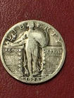 1928-S Standing Liberty Quarter [Nice Full Date  & Mintmark]   Cool SILVER Coin!