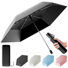 Automatic Folding Travel Umbrella - Compact Windproof Rainproof Sunproof UV P...