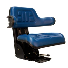 Grammer Style Blue Seat Assembly with Suspension Fits Universal Tractor