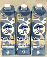 3 - Chicha El Chichero, vanilla flavored rice drink. 1 Lt. (33.8oz) - Exp. 12-15
