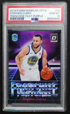 🌟 STEPHEN CURRY 2018-19 Donruss Optic Franchise PURPLE PRIZM #10 - PSA 10 Pop 8