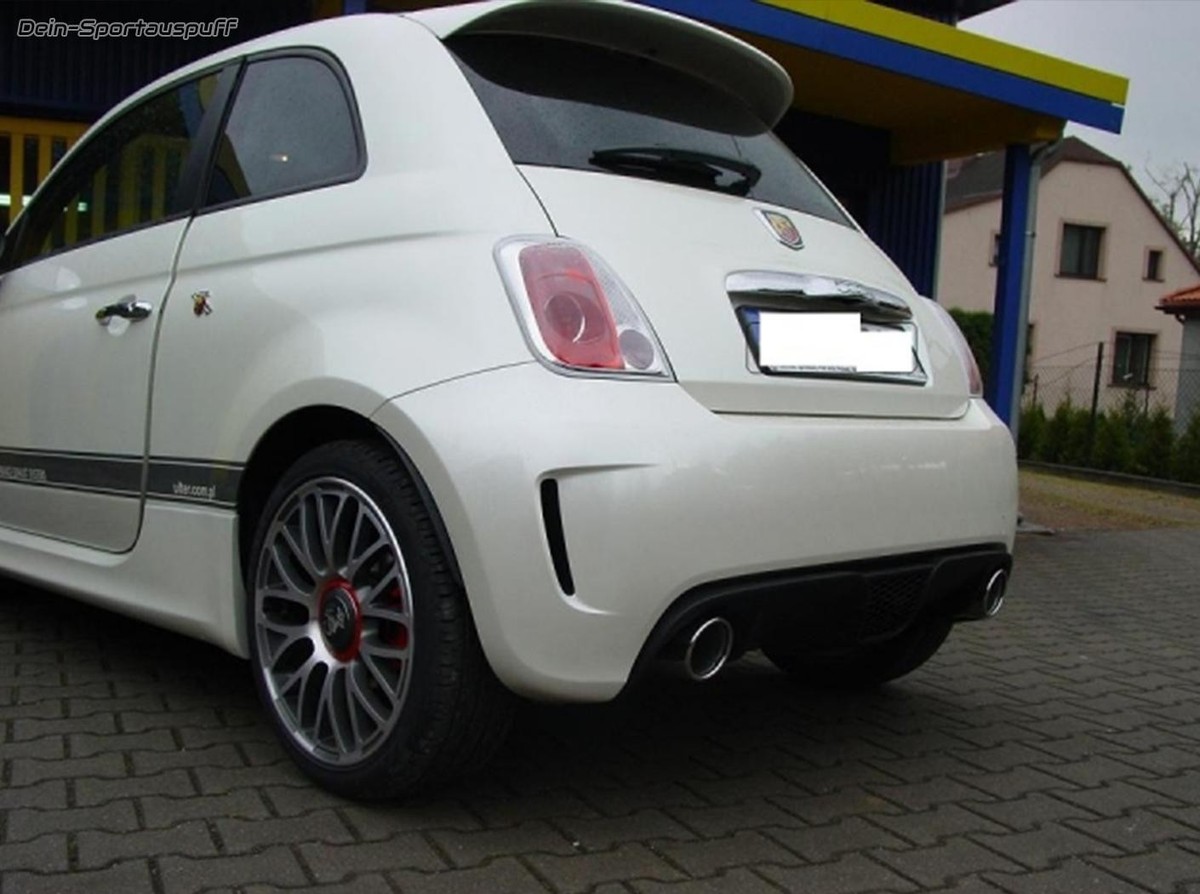 Fiat 500 1.4 Abarth Edelstahl Duplex Sportauspuff Auspuff Abgasanlage