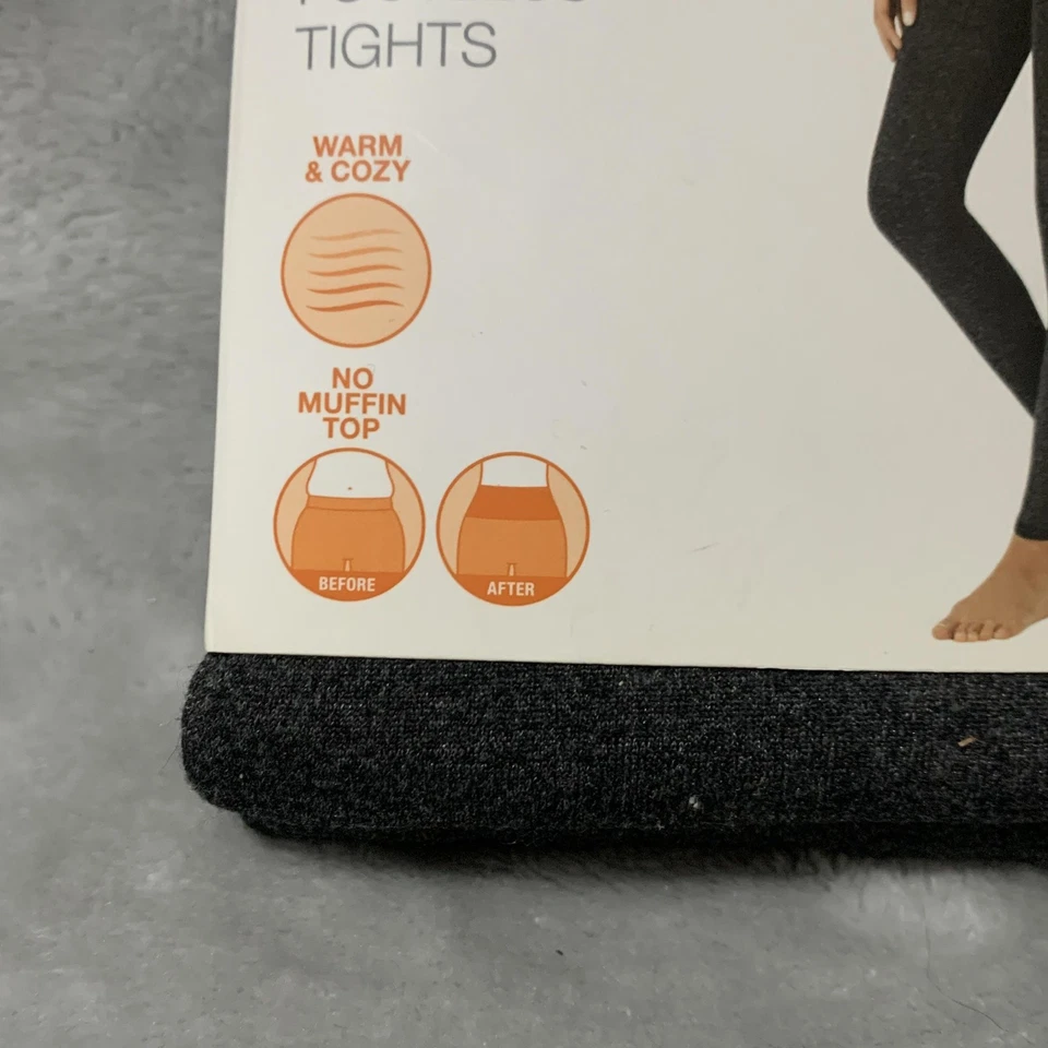 Warners Blissful Benefits Ultra Soft Footless Leggings Womens 2X/3X Fleece Lined - Image 3 of 4