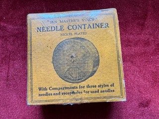 78Rpm Related Original HMV Gramophone Needle Container / Dispenser Unopened!!