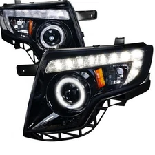 Spec-D Tuning 2LHP-EDG07G-TM Smoke Gloss Housing Projector Headlights for 07 ...