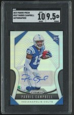 2019-20 Prizm Parris Campbell 347 Base SGC 9.5 RC Auto