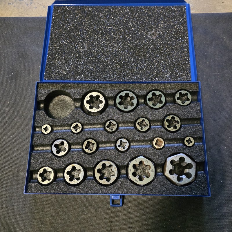 Greenfield 492 Carbon Steel Hexagon Rethreading Die Set: 12 Original