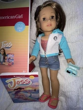 American Girl 18” Girl Of The Year Joss Doll Outfit Hearing Aid *Spots On Hoodie