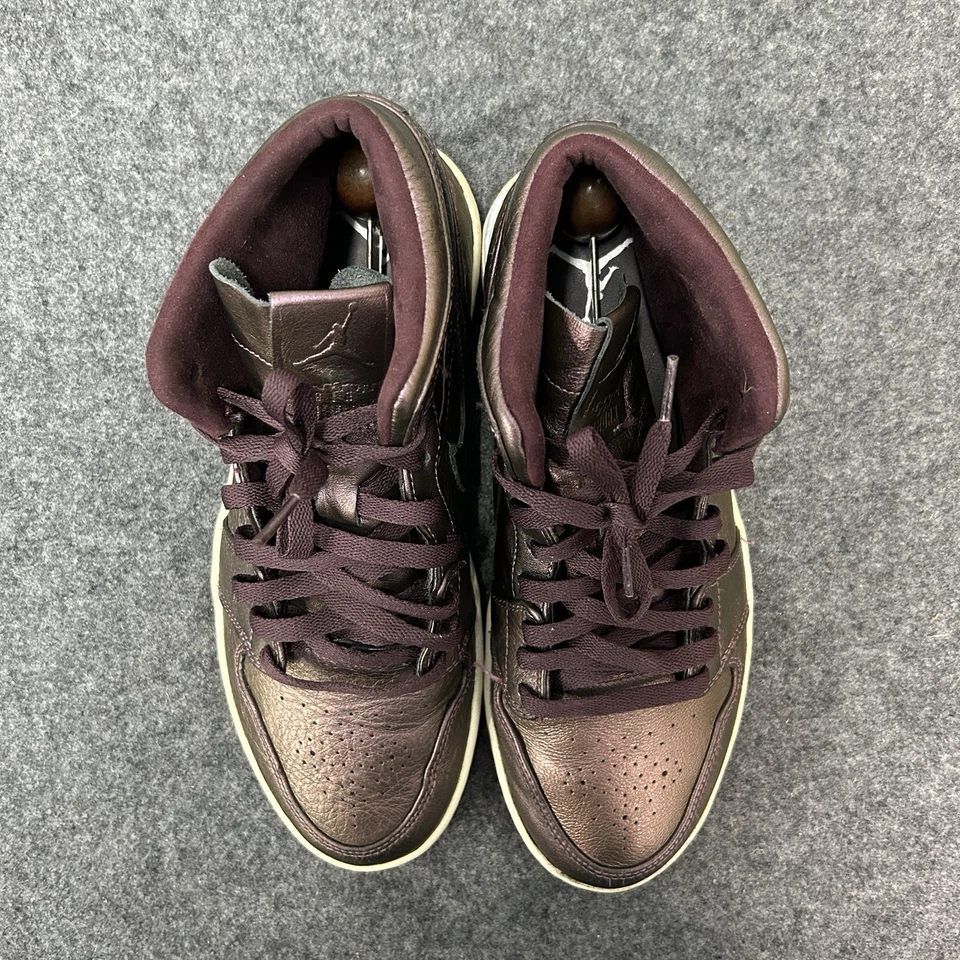 Nike Air Jordan 1 Retro Mid Nouveau Deep Burgundy 629151-605 - Men’s Size 10.5 - Image 3 of 4