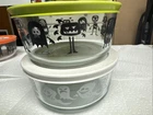 Pyrex HALLOWEEN Storage Bowls Zombies Monsters ghosts 4 Cup - Halloween Storage