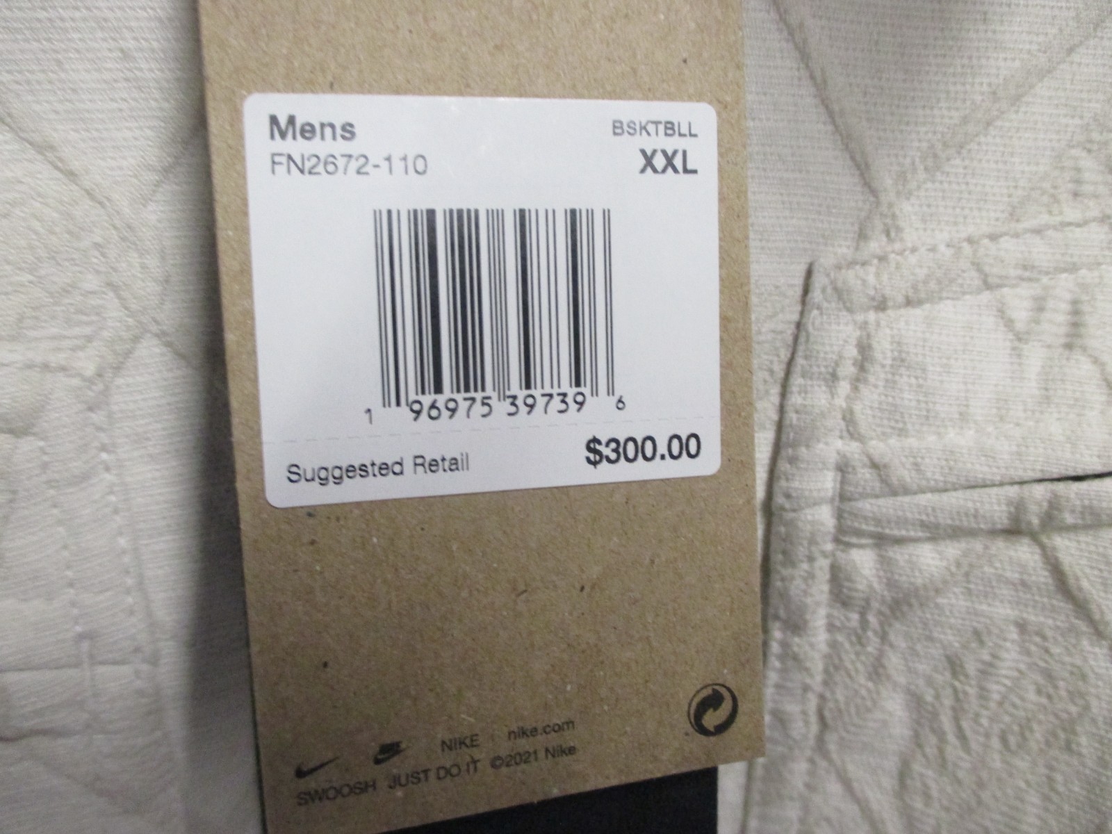 SACAI X NIKE NIKE BASKET UOMO GIACCA TESSUTO (XXL) NUOVA CON ETICHETTE BIANCO SPORCO FULL ZIP FASCIA ALTA $$$ RARA