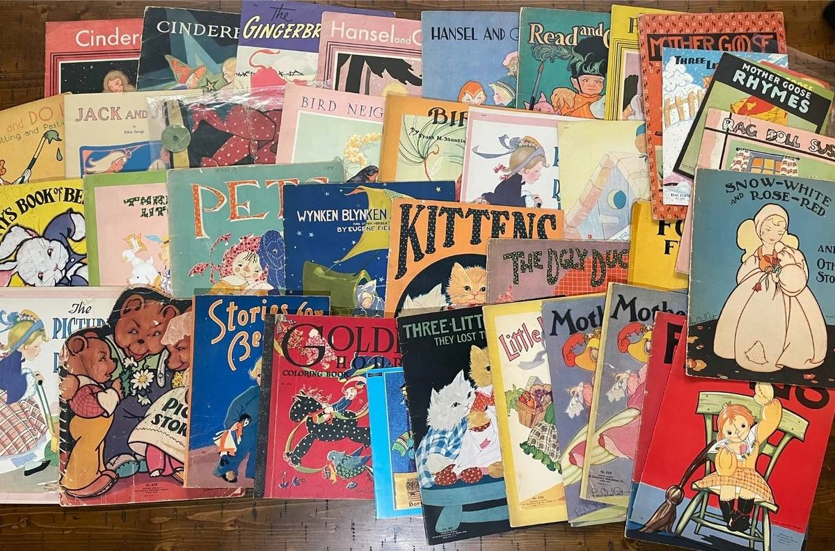 Saalfield ヴィンテージ 塗り絵 1940年代 3冊セット USA saalfield products for sale | eBay