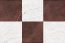 FloorPops x Chris Loves Julia Bonneville Oxblood Peel and Stick Floor Tiles, ...