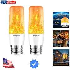 Flame Light Bulbs, Warm Flickering Light Bulbs Effect of Real Fire, E26 Led F...