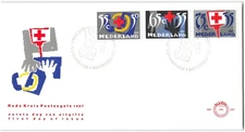 Netherlands #B629-631 FDC, 1987