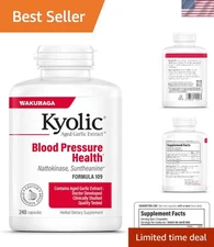 Kyolic Aged Garlic Extract Formula 109 - 240 Capsules for Blood Pressure Health