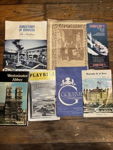 Vintage Travel Memorabilia Lot  Mixed Lots See All Photos 60s T0 80s Era