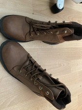 Call it spring vegan women's brown ankle boots lace up super cute new