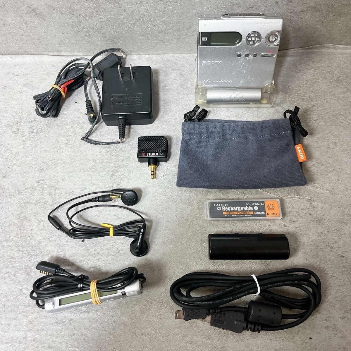 Tested Sony MZ-N910 MD Walkman Silver | Japan | New 80min MD Disc