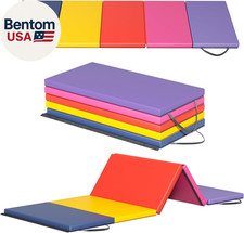 Gymnastics Mats, Folding Exercise Mat Gym Yoga Aerobics Fitness Mats Kids' Gymna