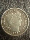 1892 10c Silver Barber Dime Super First Year Type Details Luster