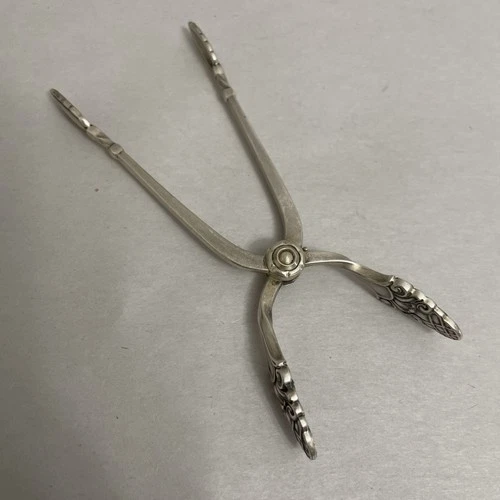 Gorham Old Sovereign Sterling Silver Sugar Nips Hinged Tongs 4"