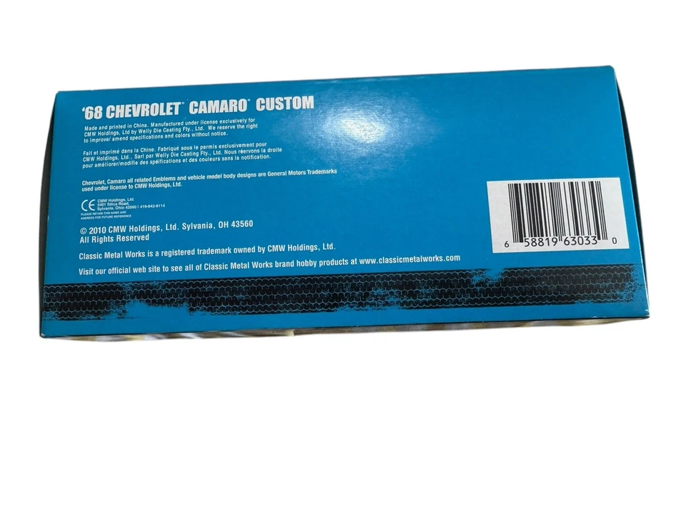 RARE Hot Rod Magazine 1968 Chevrolet Camaro Die Cast Model Kit 1:26 Scale NIB - Image 3 of 4