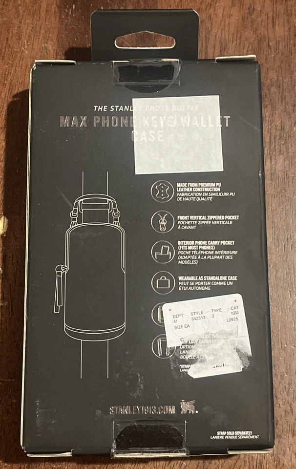 NIB☆ Stanley Essentials Max Phone Keys Wallet Case ~ Cream 12730-001 *Leather* - Image 2 of 2