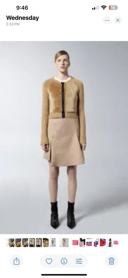 Cárdigan Suéter Reed Krakoff Alpaca Cuello Redondo⭐️Runway Vogue Show⭐️Origen España Foto 3 de 4