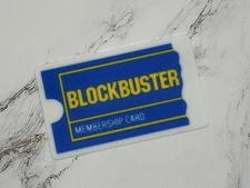 Blockbuster Video Membership Card Retro 90s Prop Bookmark Wallet Collectible