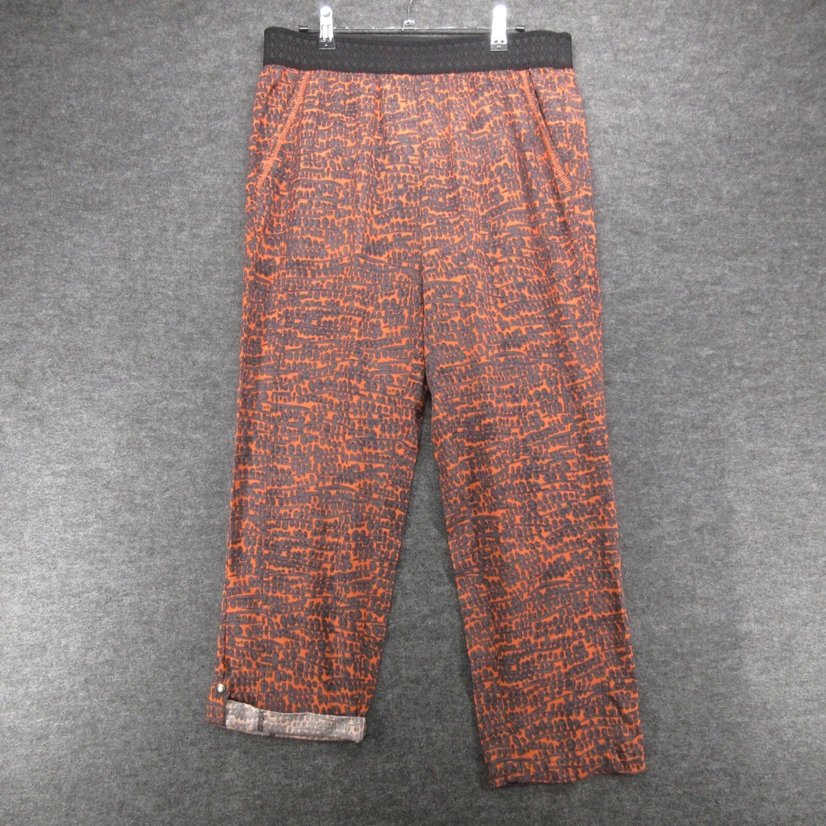 Hei Hei Pants Womens Medium Orange Black Roll Tab Kiri Jogger By