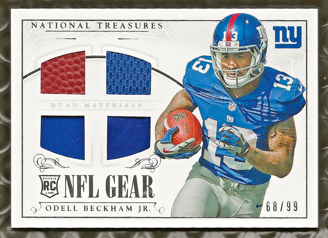 Relic Rgd 2014 Panini National Tresures #RGD-OB Odell Beckham Jr. Rookie (Relic ...