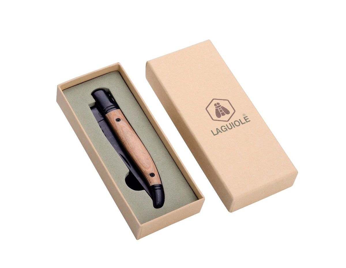 Coltellino tascabile Laguiole - Piccolo ed elegante coltello pieghevole - Coltellino tascabile Laguiole in acciaio inossidabile -- Fatto a mano -- (RS) - Italia