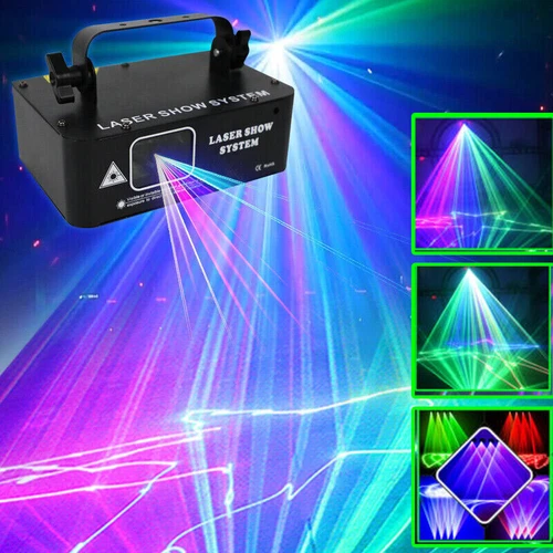 500mW DMX RGB LED Laser Beam Scanner Projector DJ Disco Party Stage Laser Lights - Picture 2 of 10