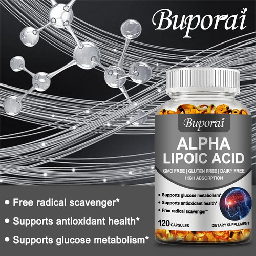 Alpha Liponsäure 600mg - Extra Strength ALA, Antioxidant, Blood Sugar Support - Bild 3 von 13