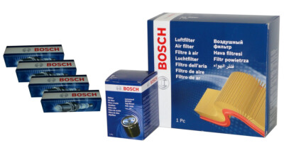4 BOSCH Zündkerzen+Öl,Luftfilter für TOYOTA CARINA E II,CELICA,COROLLA,PICNIC