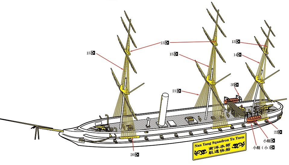 resin kit 1/700 Imperial Chinese NAVY Unprotected Cruiser Yu Yuen