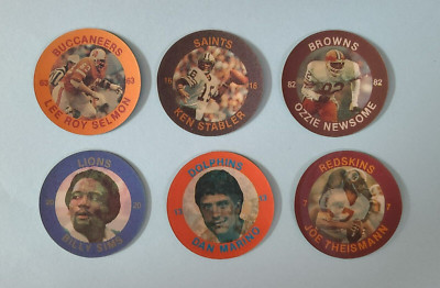 1984 7-11 NFL Eastern Region Slurpee Super Star Sports Coins - U Pick